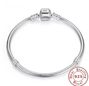 Handmade Original Fine Jewelry 925 Silver Charm Bracelet